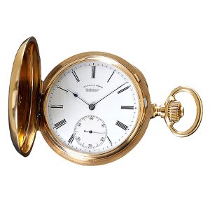 German gold chronometer hunting cased watch Circa 1888