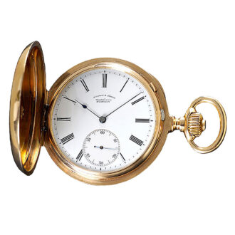German gold chronometer hunting cased watch Circa 1888