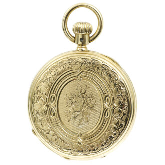 Rare German decorative hunting cased pocket watch Circa 1877