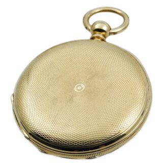 Fine German hunting cased lever watch with chain Circa 1866