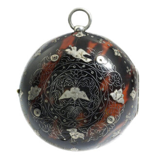 English pair-cased watch with silver champlevé dial Circa 1695