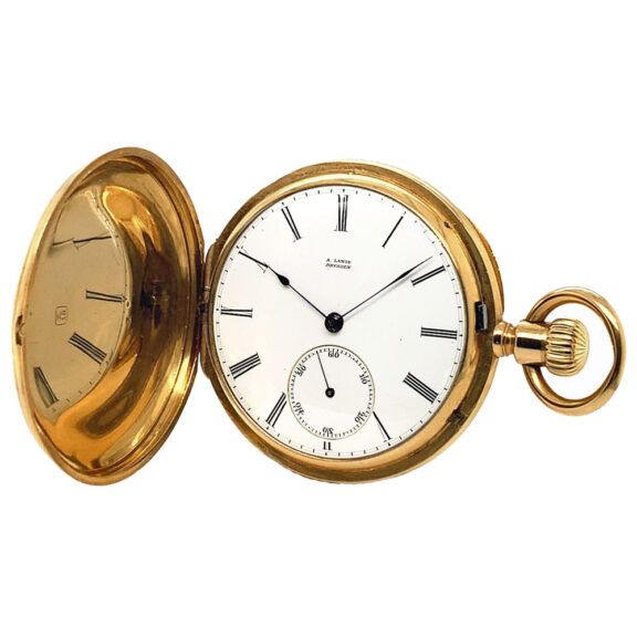 German 18K gold heavy Glashütte pocket watch Circa 1875 German 18K gold heavy Glashütte pocket watch Circa 1875