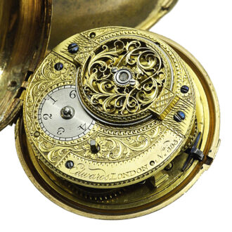 English remarkable double-cased verge pocket watch Circa 1790 English remarkable double-cased verge pocket watch Circa 1790