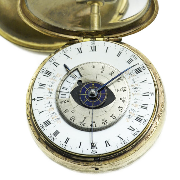 English remarkable double-cased verge pocket watch Circa 1790 English remarkable double-cased verge pocket watch Circa 1790