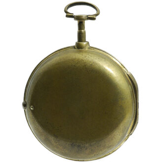 English remarkable double-cased verge pocket watch Circa 1790 English remarkable double-cased verge pocket watch Circa 1790