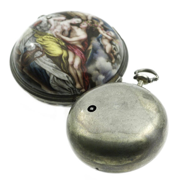 English unusual and extremely rare verge pocket watch circa 1710 English unusual and extremely rare verge pocket watch circa 1710