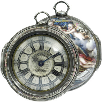 English unusual and extremely rare verge pocket watch circa 1710