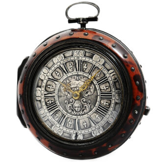 English triple cased pocket watch with Tortoiseshell case Circa 1720