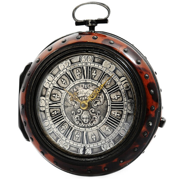 English triple cased pocket watch with Tortoiseshell case Circa 1720 English triple cased pocket watch with Tortoiseshell case Circa 1720