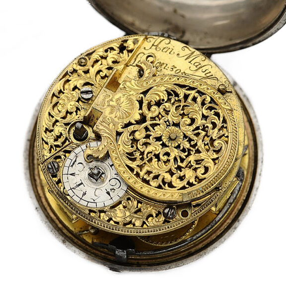 English triple cased pocket watch with Tortoiseshell case Circa 1720 English triple cased pocket watch with Tortoiseshell case Circa 1720