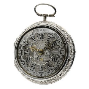 Rare Dutch pair-cased watch with mock pendulum Circa 1730