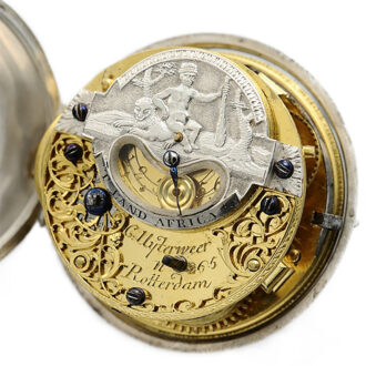 Rare Dutch pair-cased watch with mock pendulum Circa 1730