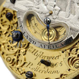 Rare Dutch pair-cased watch with mock pendulum Circa 1730