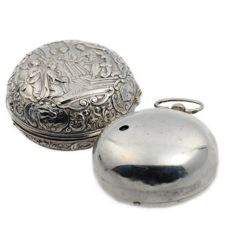 Rare Dutch pair-cased watch with mock pendulum Circa 1730