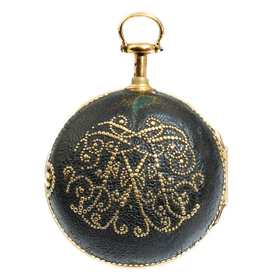 Gold quarter repeating pair-cased cylinder watch Circa 1733 Gold quarter repeating pair-cased cylinder watch Circa 1733