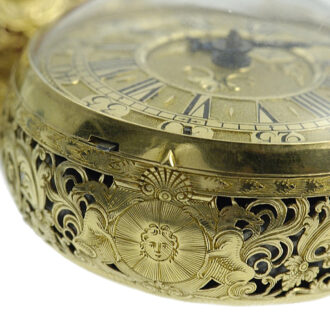 English pair-cased repeating verge pocket watch Circa 1770