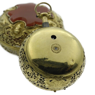English pair-cased repeating verge pocket watch Circa 1770