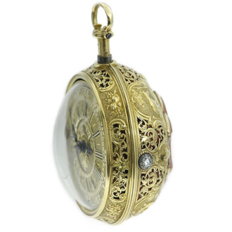 English pair-cased repeating verge pocket watch Circa 1770