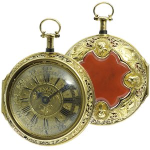 English pair-cased repeating verge pocket watch Circa 1770
