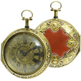 English pair-cased repeating verge pocket watch Circa 1770