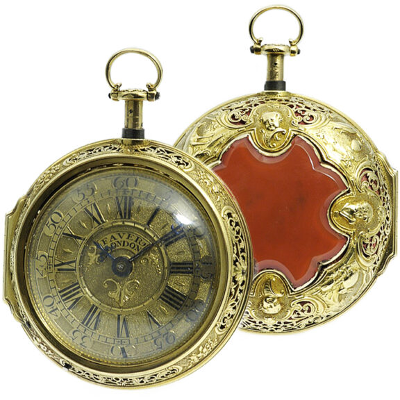 English pair-cased repeating verge pocket watch Circa 1770