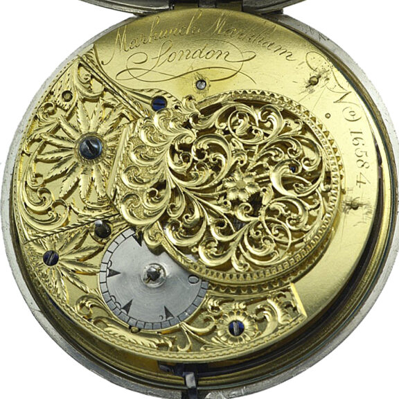 English attractive silver pair-cased verge pocket watch Circa 1786 English attractive silver pair-cased verge pocket watch Circa 1786