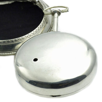 English attractive silver pair-cased verge pocket watch Circa 1786