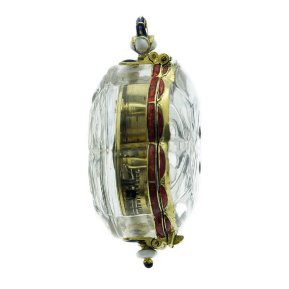 French or possibly German rare rock crystal watch Circa 1620 French or possibly German rare rock crystal watch Circa 1620
