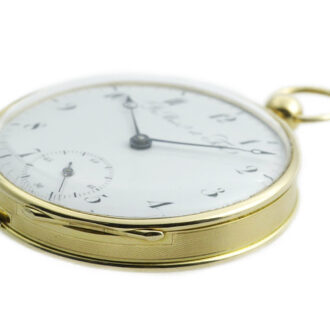 Swiss unusual gold quarter repeating pocket watch Circa 1850