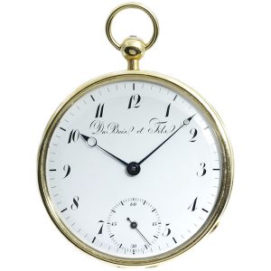 Swiss unusual gold quarter repeating pocket watch Circa 1850