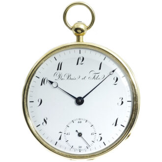 Swiss unusual gold quarter repeating pocket watch Circa 1850