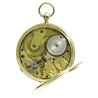 Swiss unusual gold quarter repeating pocket watch Circa 1850