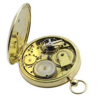 Swiss unusual gold quarter repeating pocket watch Circa 1850