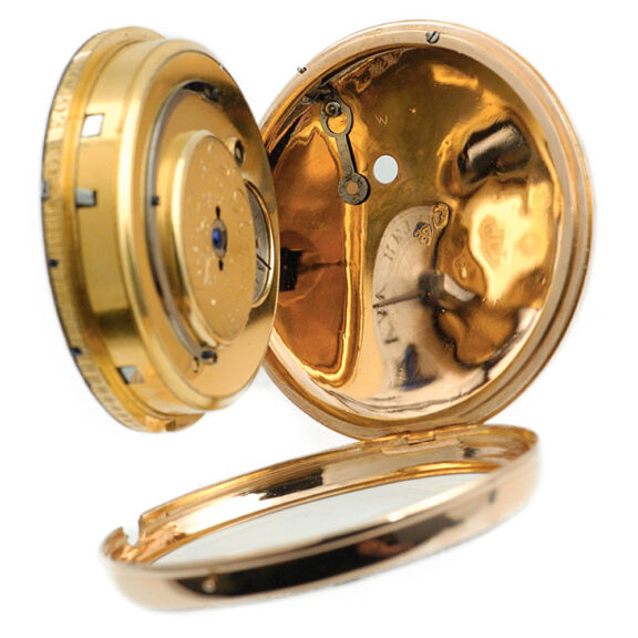 French gold quarter repeating à toc pocket watch Circa 1800 French gold quarter repeating à toc pocket watch Circa 1800