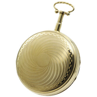 German gold quarter repeating verge pocket watch Circa 1815