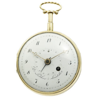 German gold quarter repeating verge pocket watch Circa 1815