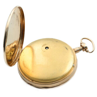 Swiss gold quarter repeating automaton pocket watch Circa 1800 Swiss gold quarter repeating automaton pocket watch Circa 1800