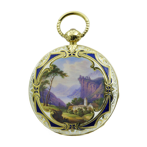 Exquisite American gold Cabriolet pocket watch Circa 1850 Exquisite American gold Cabriolet pocket watch Circa 1850