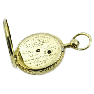 Exquisite American gold Cabriolet pocket watch Circa 1850