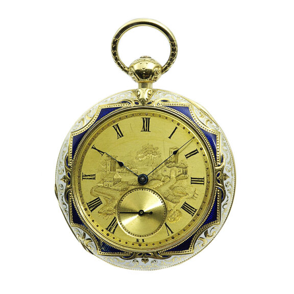 Exquisite American gold Cabriolet pocket watch Circa 1850 Exquisite American gold Cabriolet pocket watch Circa 1850