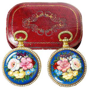 Swiss rare pair of pocket watches for the Chinese market Circa 1880