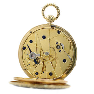 French decorated with Cloisonné enamel pocket watch Circa 1835