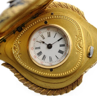 Swiss gold fob watch in the form of an ornamental fish Circa 1890