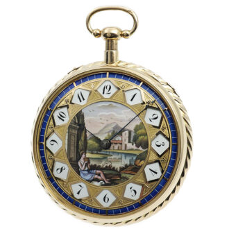 French quarter repeating watch with musical movement Circa 1820
