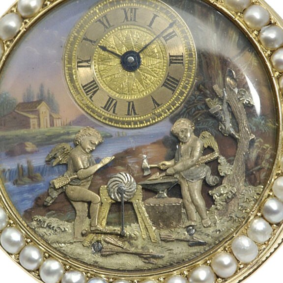 Swiss rare watch with automatons and musical movement Circa 1810 Swiss rare watch with automatons and musical movement Circa 1810