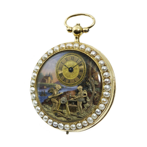 Swiss rare watch with automatons and musical movement Circa 1810 Swiss rare watch with automatons and musical movement Circa 1810