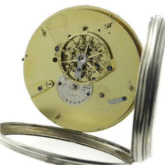 Swiss watch with Bras en l’air indication and automaton Circa 1820