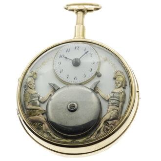 French quarter repeating pocket watch with two Jacquemarts Circa 1820