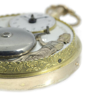 French quarter repeating pocket watch with two Jacquemarts Circa 1820