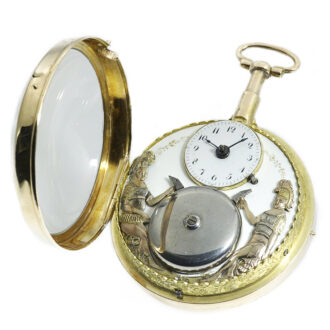 French quarter repeating pocket watch with two Jacquemarts Circa 1820